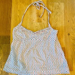 Adorable and fun J Crew summer halter | size 6 | polka dots